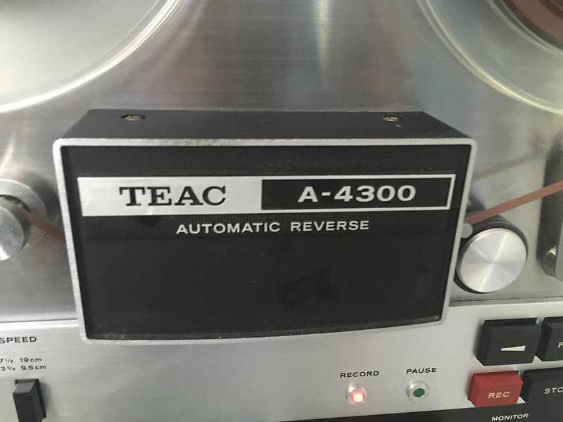 TEAC 4300 Reel To Reel Auto Reverse 7 Tape Deck Player Recorder  Manual+Cover