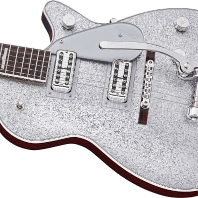GRETSCH - G6129T-89 Vintage Select 89 Sparkle Jet with Bigsby  Rosewood Fingerboard  Silver Sparkle - 2401814817 image 6