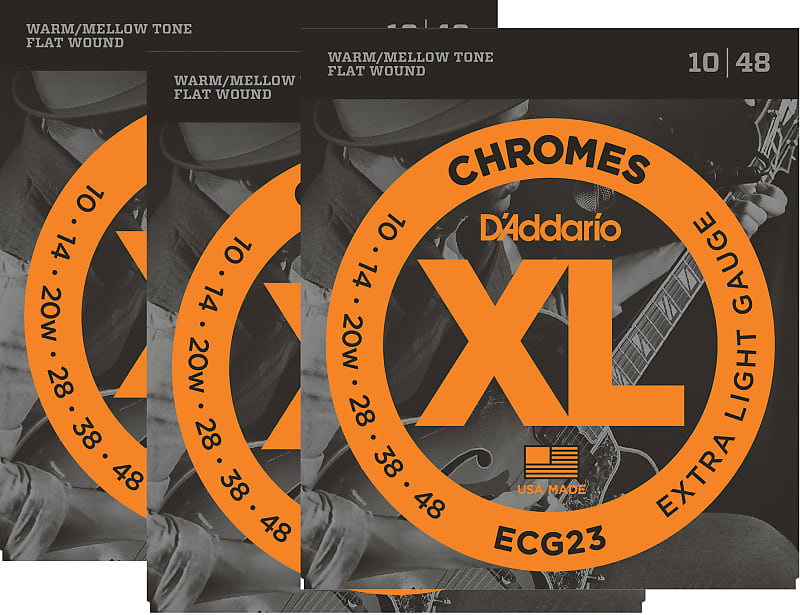 D Addario ECG23 Electric Guitar Strings Chromes Extra Light 2