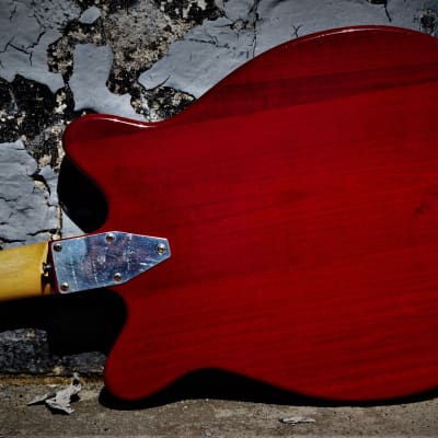 Micro-Frets Spacetone 1971 Red Transparent. VERY RARE. Excellent Guitar. MicroFrets custom guitar. image 16