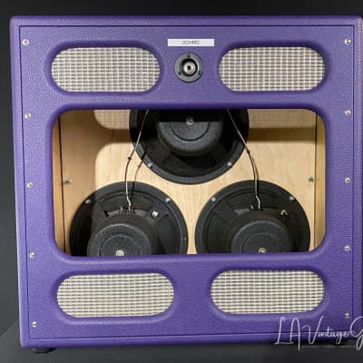 Kerry Wright 3 x 10 Custom Cab - Purple Tolex & Alnico Kodak Speakers - Wacky KW Build ! image 3