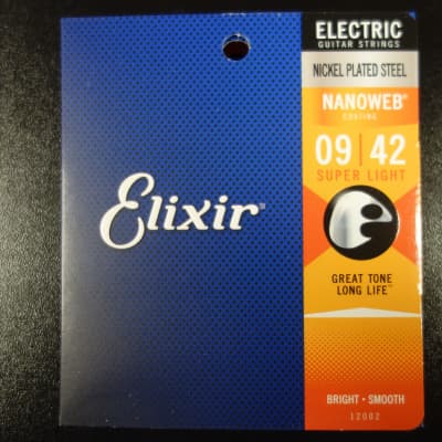 Elixir 12002 Stringset 09-42 Nanoweb for Electric Gitaar
