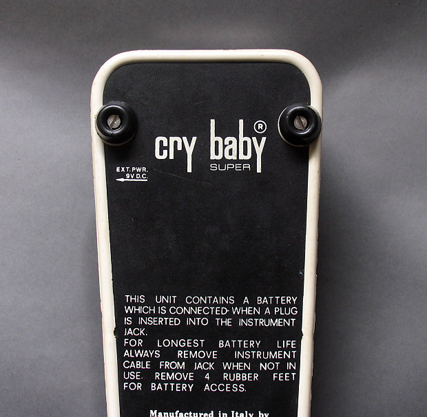 Legendary: Jen Cry Baby Super Wah - White Fasel | Reverb Canada