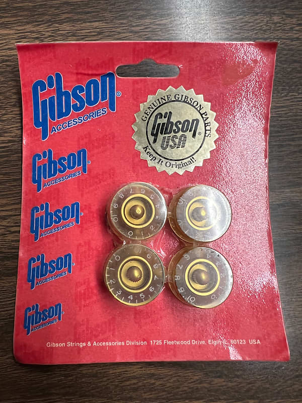 Gibson Gold Speed Knobs for Guitar SK020 FOUR KNOBS Reverb