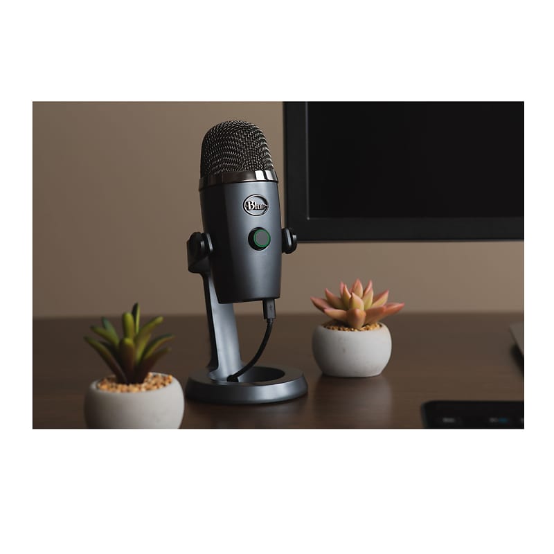 Blue Microphones Yeti Nano Vivid Bundle with Pop Filter (Large) for Use  with Recording, Podcasting, and Streaming Microphones (2 Items)