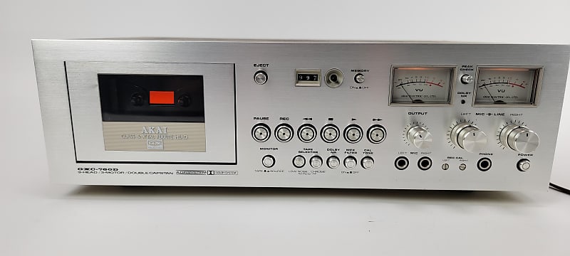 Akai GXC-760D 3-Head Cassette Deck Player / Recorder - Serviced