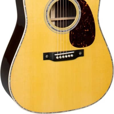 Martin D-42 Dreadnought Acoustic Guitar, Natural w/ Hard Case image 1