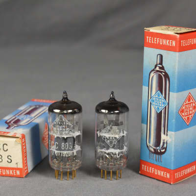 TELEFUNKEN ECC803S Vacuum tube with diamond mark 2 pcs set | Reverb