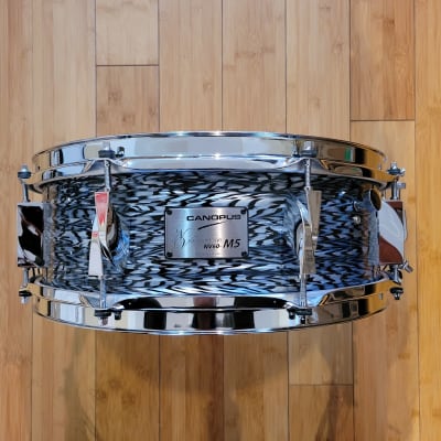 Snares - Canopus Drums 5x14 Neo Vintage NV60-M5 Snare Drum (Black Onyx) image 1