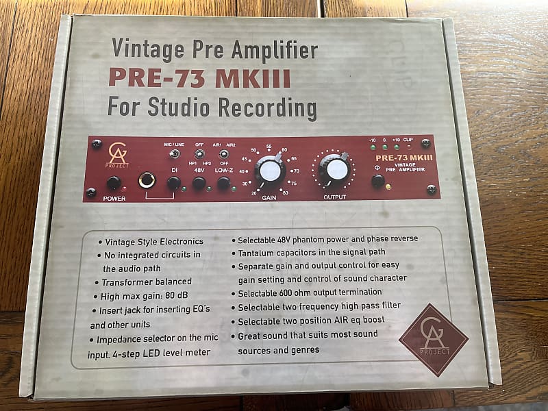 Golden Age Project PRE73mkIII Preamp vintage 1073 style mic preamplifier NEW!! Great for ribbon mics image 1