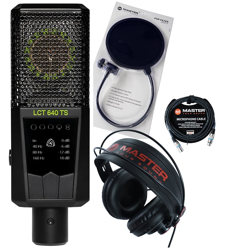 Lewitt LCT 640 TS Condenser Microphone w/ Headphones, Cable & Pop Filter image 1