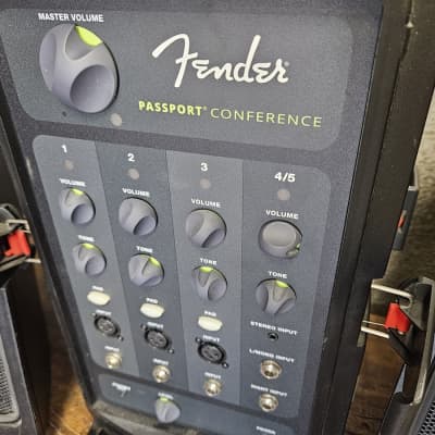 Fender Passport Conference Portable 4-Channel PA System 2010s - Black image 3