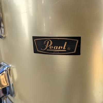 1970s Pearl Made In Japan 9 x 13" Champagne Wrap Fiberglass Shell Tom - Looks And Sounds Great! image 2