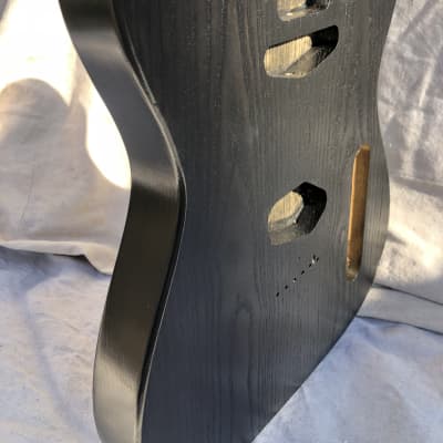 Slow Train Guitars Chambered Telecaster®-style body 2023 - Coalmont Black image 3