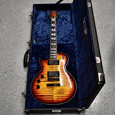 Esp Left Handed Usa Custom Shop Eclipse Tiger Eye Sunburst Reverb