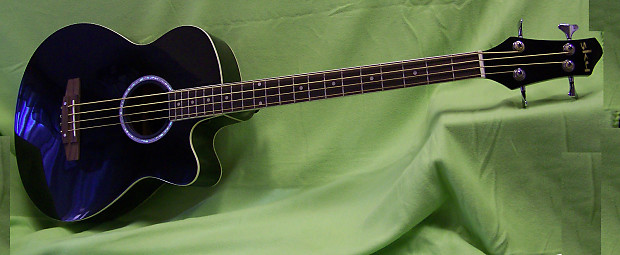 SKY ACOUSTIC BASS GUITAR Black Gloss