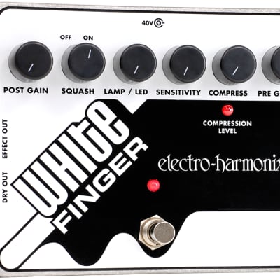Electro-Harmonix White Finger Analog Optical Compressor Pedal | Reverb