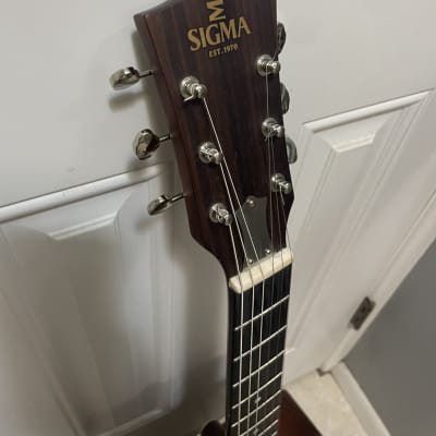 Sigma rm-140e+ (rm-140e) single cone acoustic electric resonator guitar image 5