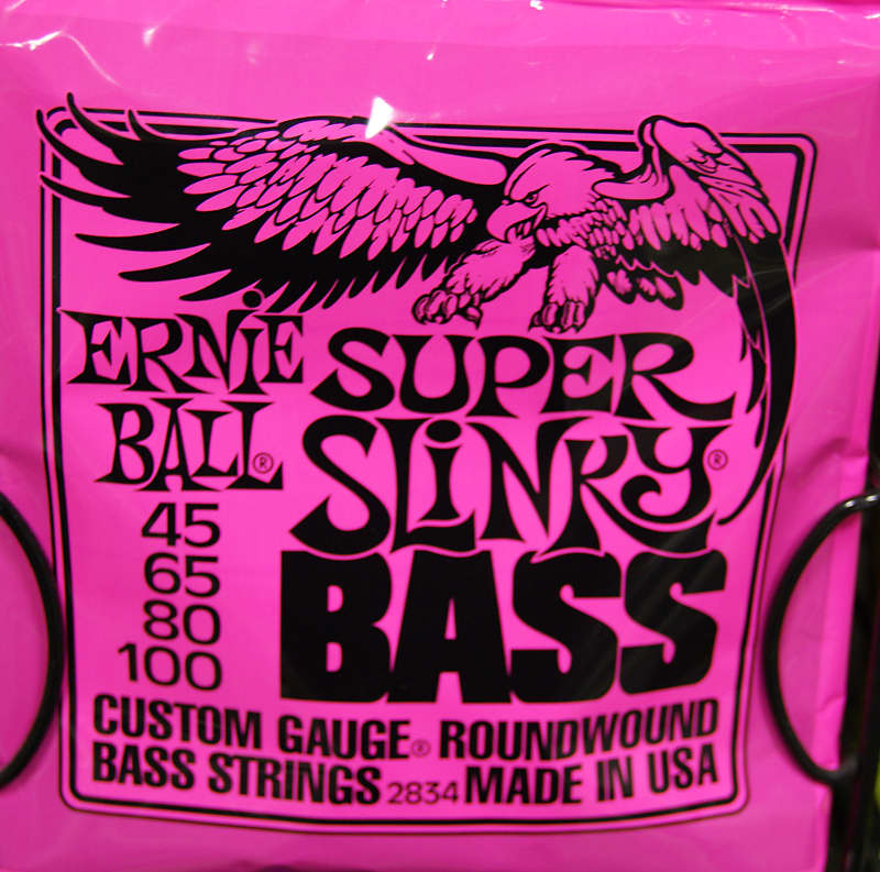 Ernie Ball 2834 super slinky bass guitar strings 45-100 image 1