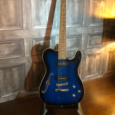 Wesley Freeport Thinline T-Style - Blue Burst - Pre-Owned for sale