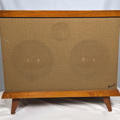 Bozak B-305 Three-Way Four-Speaker System In Mid-Century Contemporary Cabinet image 1