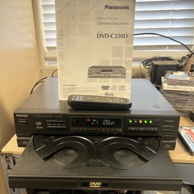 Panasonic DVD C220 5-Disc Multi CD DVD Changer Player w/ Remote & Instructions; Tested image 1
