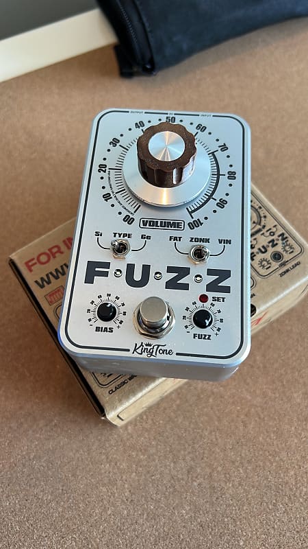 King Tone Guitar Minifuzz V2 2022 Silver