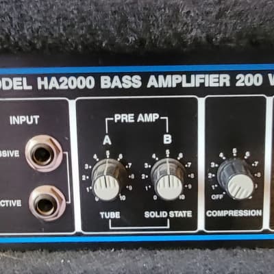 Hartke HA2000 200-Watt Bass Amp Head | Reverb