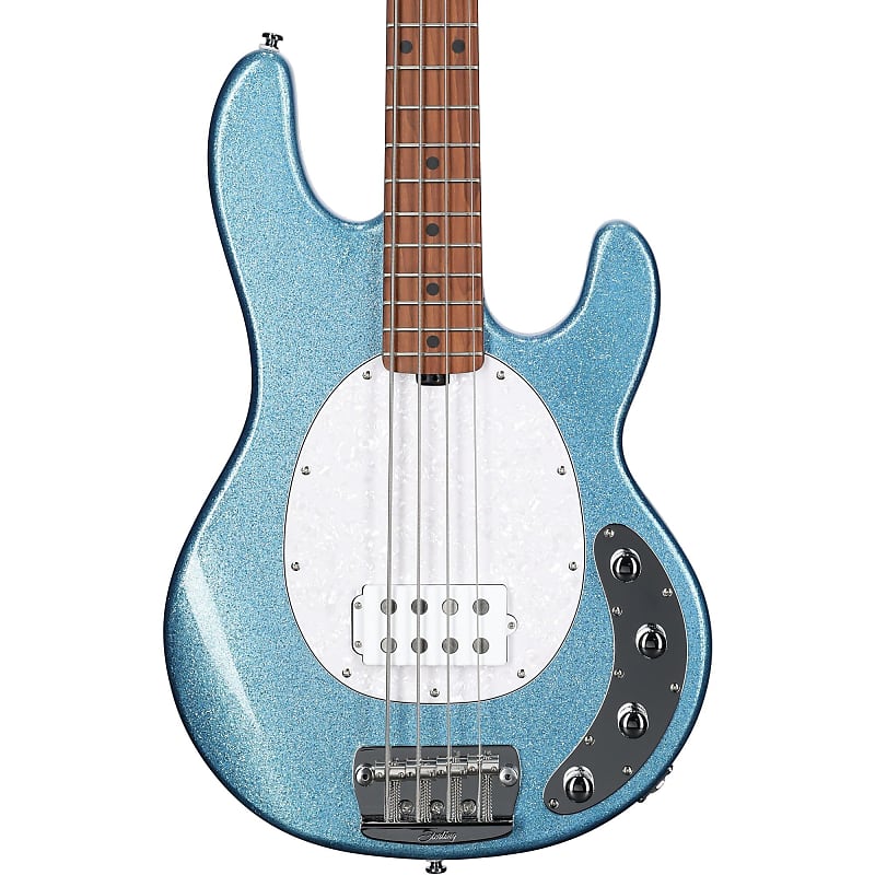 Sterling by Music Man Ray34 Electric Bass Guitar, Blue Sparkle