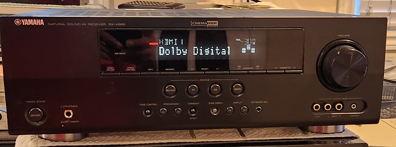 Yamaha Yamaha RX-V665Home theater receiver with HDMI switching and video upconversion 90s  			