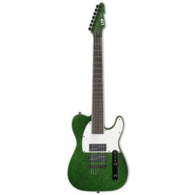 ESP LTD SCT-607 STEPHEN CARPENTER Series 7-String Electric Guitar (Green Sparkle) for sale