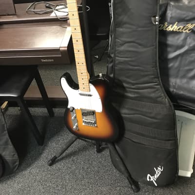 Fender Standard Telecaster 2007 Sunburst MIM Lefty Left-Handed Maple Neck electric guitar in excellent condition with case image 1