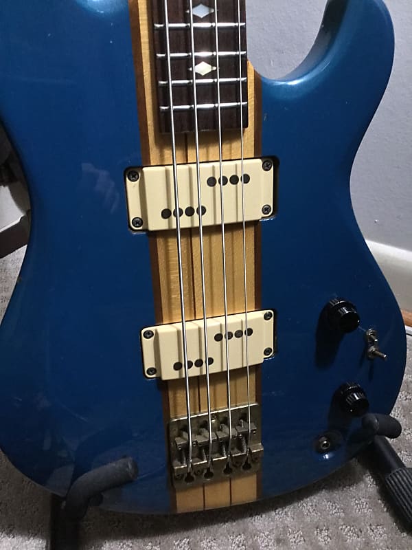 Aria pro 2 Tsb 650 Electric Bass guitar 1980 Blue 32 inch mid Reverb