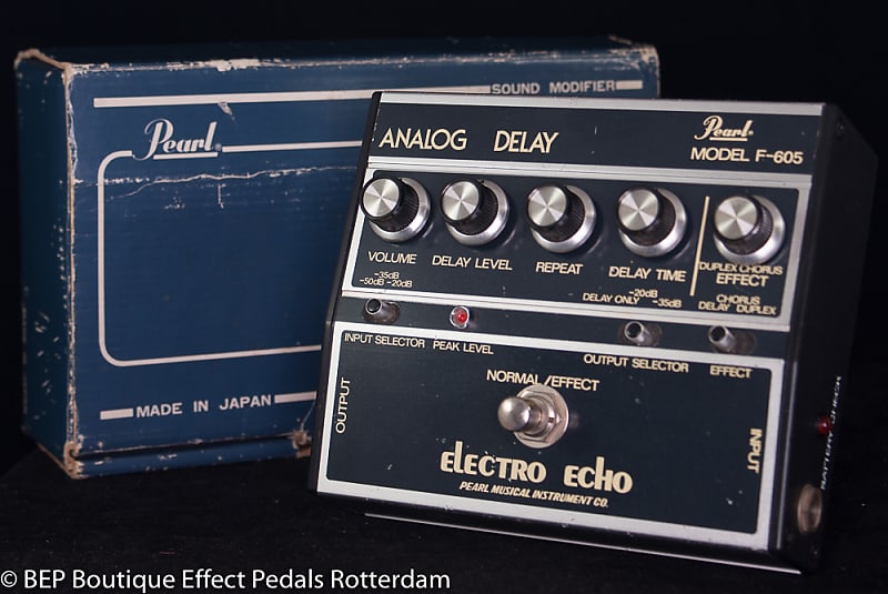 Pearl F-605 Electro Echo Analog Delay with MN3005 BBD s/n 512719 early 80's  as used by the Mad Professor ( Studio 1 recordings ) image 1