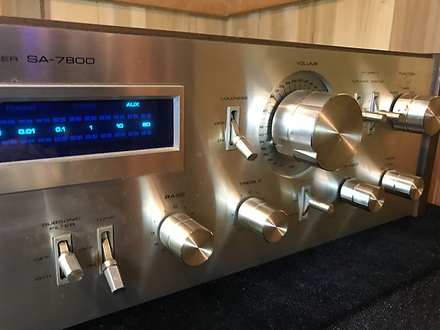Pioneer SA-7800 Vintage Silver Face 65 Watt Stereo Integrated
