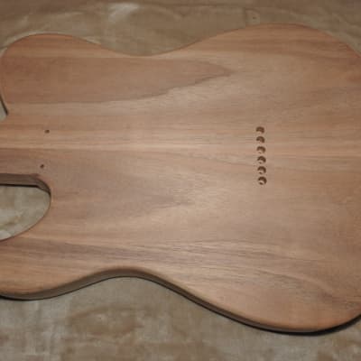 Unfinished Tele 2 Piece Center Joined Ash Body 2 Piece Pau Ferro Top With Black Binding 6lbs 6.9oz! image 9