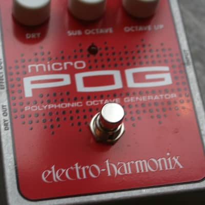 Electro-Harmonix Micro POG Polyphonic Octave Generator Red / Gray imagen 2