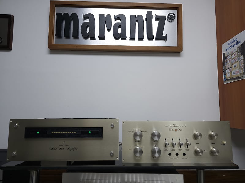 Marantz 7T Preamplifier and Marantz Fifteen Solid State Amplifier Recapped Operational.