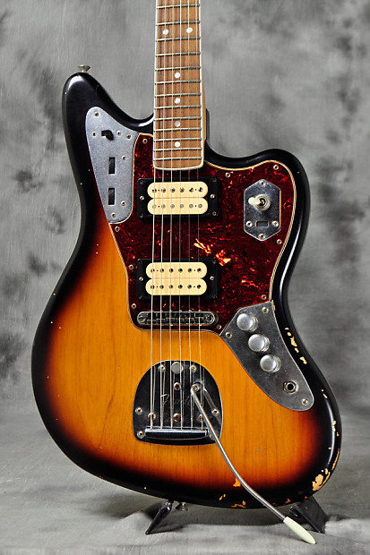 Fender Mexico Kurt Cobain Jaguar Relic Sunburst | Reverb