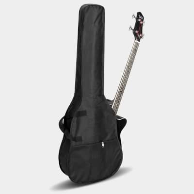 Glarry GMB101 4 string Electric Acoustic Bass Guitar w/ 4-Band Equalizer EQ-7545R 2020s - Black image 12