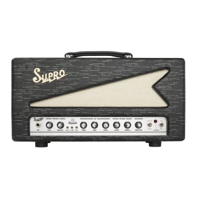 Supro 1932RH Royale 50W Tube Amplifier Head with Footswitchable Boost and Tube-Buffered Effects Loop (Black Scandia) for sale