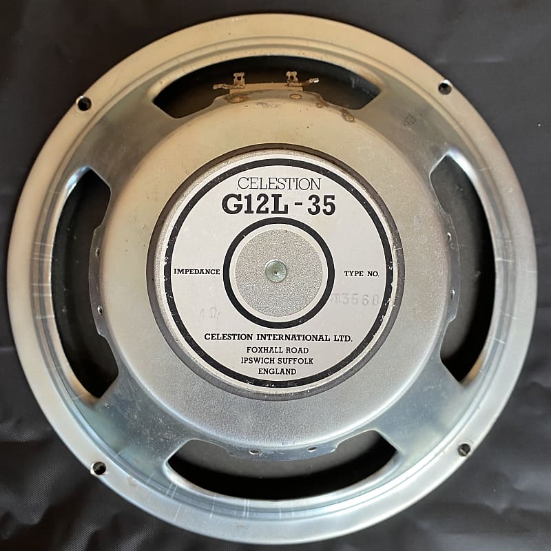 Celestion G12L-35 Speaker, Guitar Cab, 4ohm 35 watt, 12" Vintage, England image 1