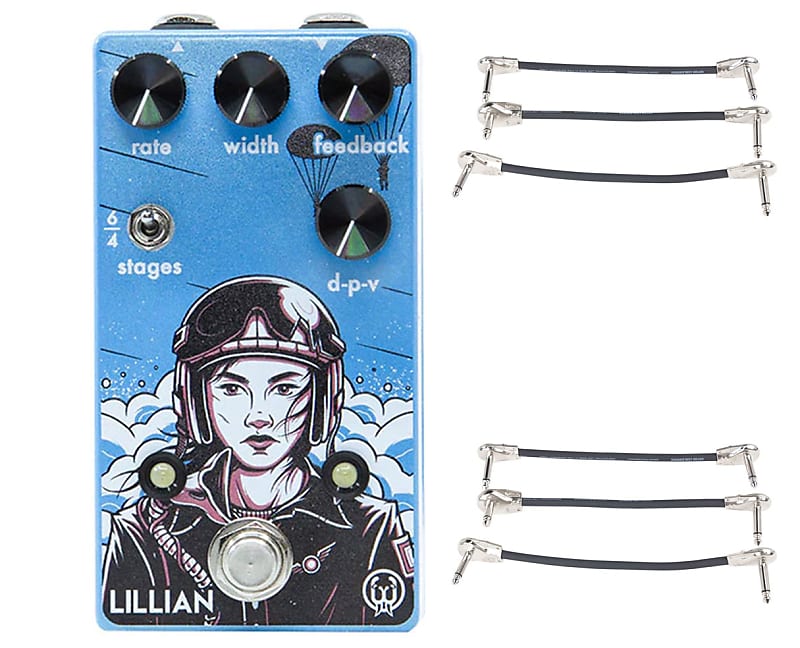 Walrus Audio Lillian Analog Phaser + 2x Gator Patch Cable 3 Pack image 1