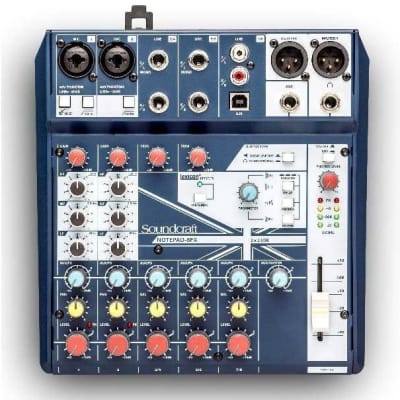 Notepad 8 Fx; 8 Ch Desktop Mixer W/ Usb, 3 Band Eq, And Lexicon Effects image 3