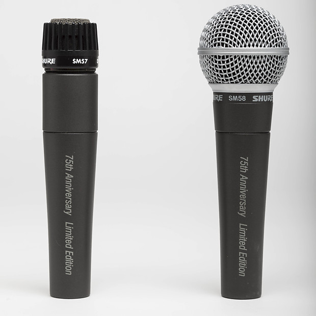 Shure 75th anniversary sm57 and sm58 boxed limited edition