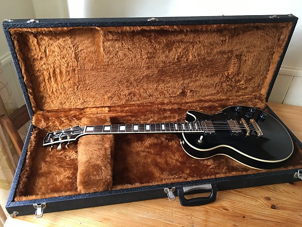 RARE Early Epiphone Les Paul Custom 1990 MIK Korea Black Gibson