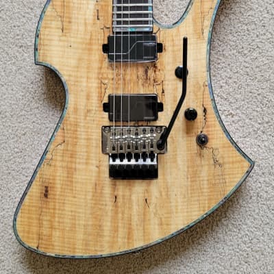B.C. Rich Mockingbird Extreme Exotic Floyd Rose Electric Guitar, Spalted Maple, New Hard Shell Case image 1