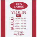 Super Sensitive 2105 Red Label 3/4 Scale Violin Set of Strings, Medium