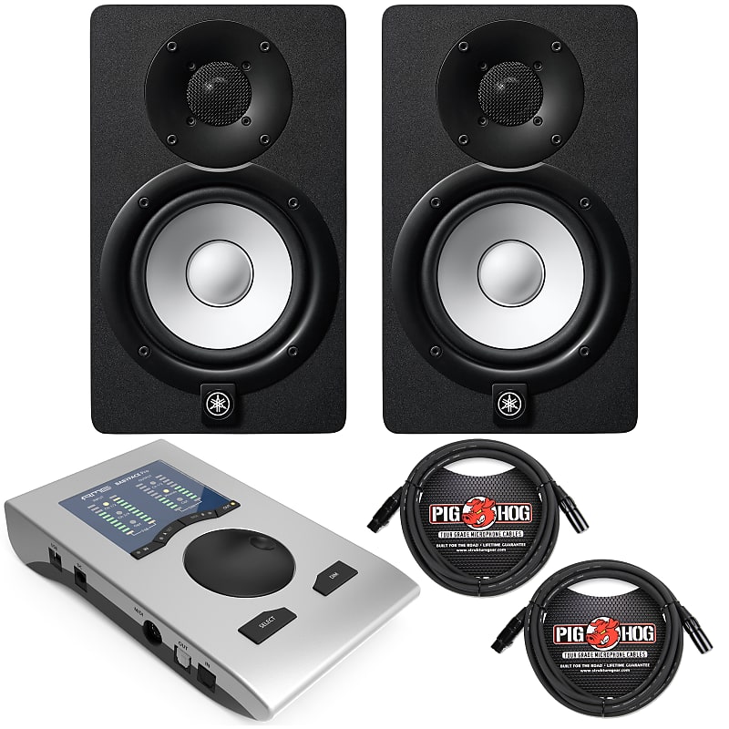 RME Babyface Pro 24Channel Audio Interface with 2 Yamaha HS5 Reverb