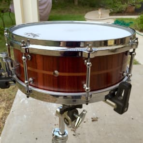 Daville Drumworks 13x5" Stave Padauk Snare Drum - Soundfile! image 4
